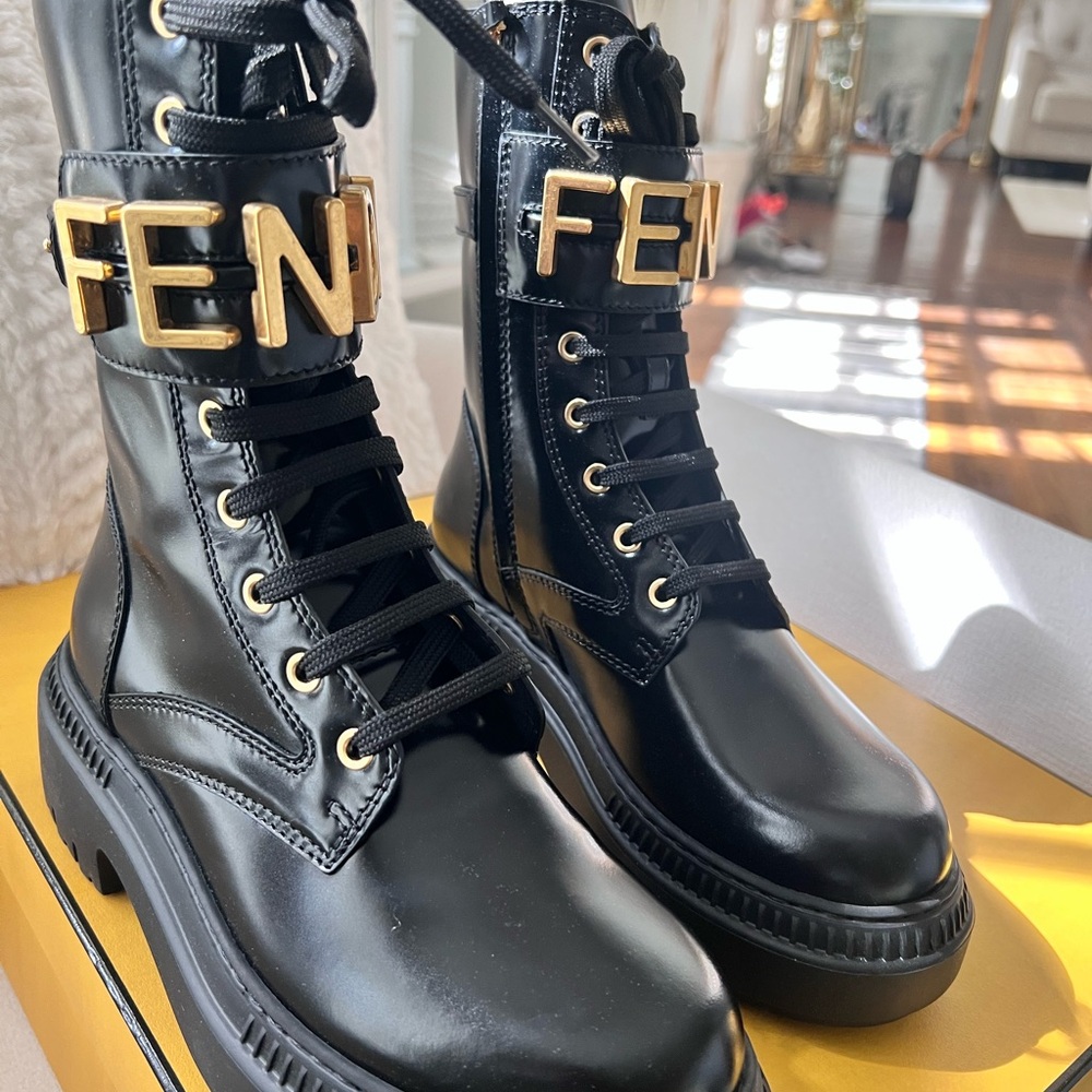 Fendi Black Combat/Moto Boot - BNIB! - Picture 7 of 16